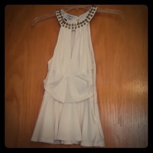 Bebe peplum blouse XS